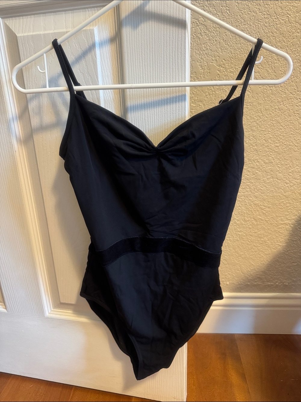 Nikolay Black leotard with mesh/lace back - L
